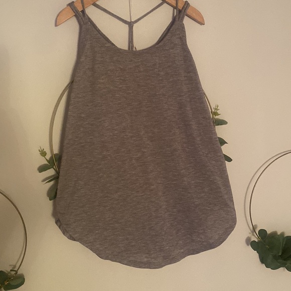 Ivivva Lululemon Serene Heart Tank grey size 12 tank tops dance yoga athletic - Picture 2 of 12